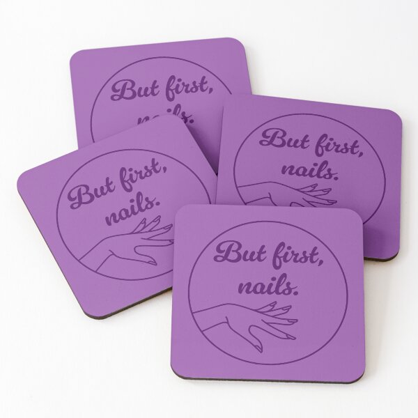Item preview, But First, Nails - Aubergine designed and sold by sillyjess.