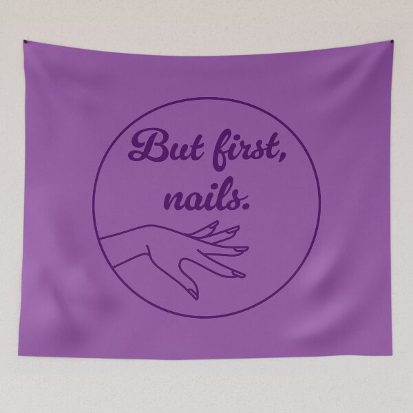 Item preview, But First, Nails - Aubergine designed and sold by sillyjess.