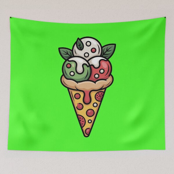 Item preview, Gelato Pizza Cone – Italian Flag Ice Cream Design designed and sold by Timeless Design.