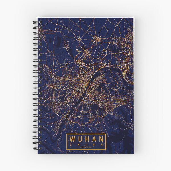 Item preview, Wuhan, Hubei, China Map - City At Night  designed and sold by deMAP.