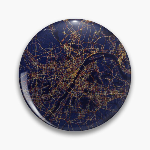 Item preview, Wuhan, Hubei, China Map - City At Night  designed and sold by deMAP.