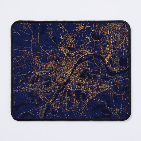 Item preview, Wuhan, Hubei, China Map - City At Night  designed and sold by deMAP.