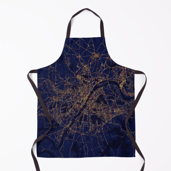Item preview, Wuhan, Hubei, China Map - City At Night designed and sold by deMAP.