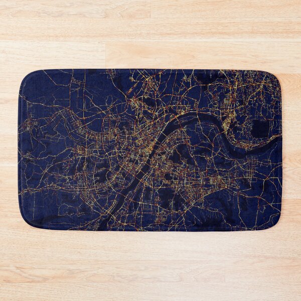 Item preview, Wuhan, Hubei, China Map - City At Night  designed and sold by deMAP.
