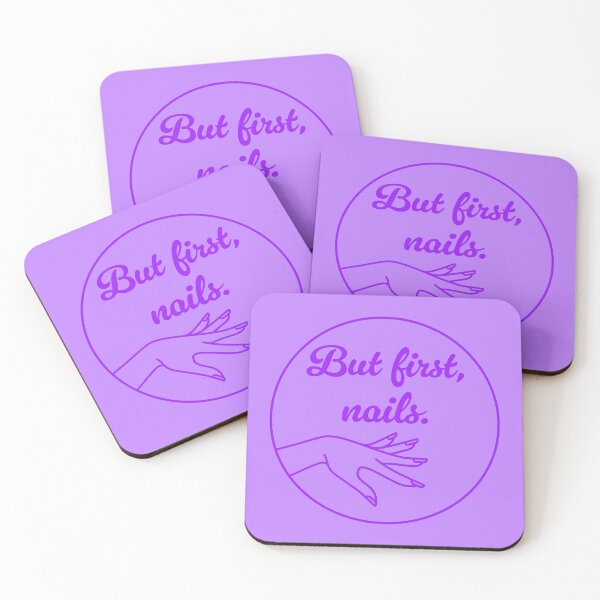 Item preview, But First, Nails - Purple designed and sold by sillyjess.