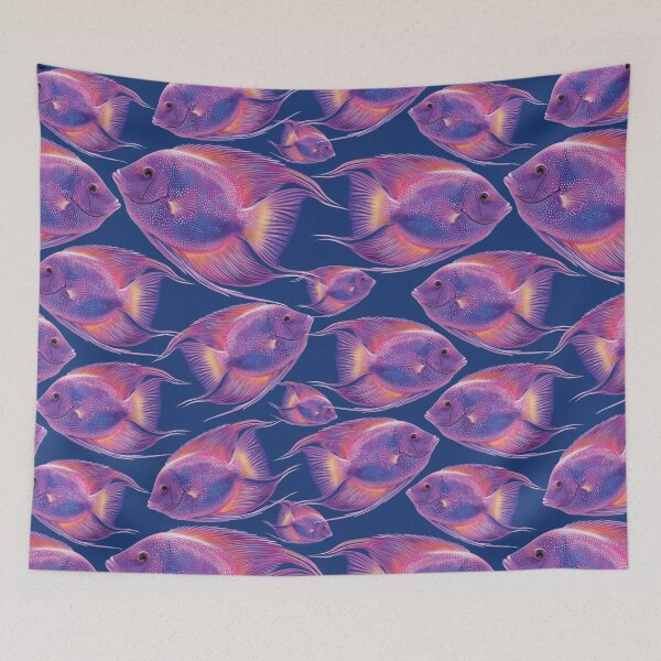 Item preview, Bright aquatic fantasy fish designed and sold by Belsiia.art.