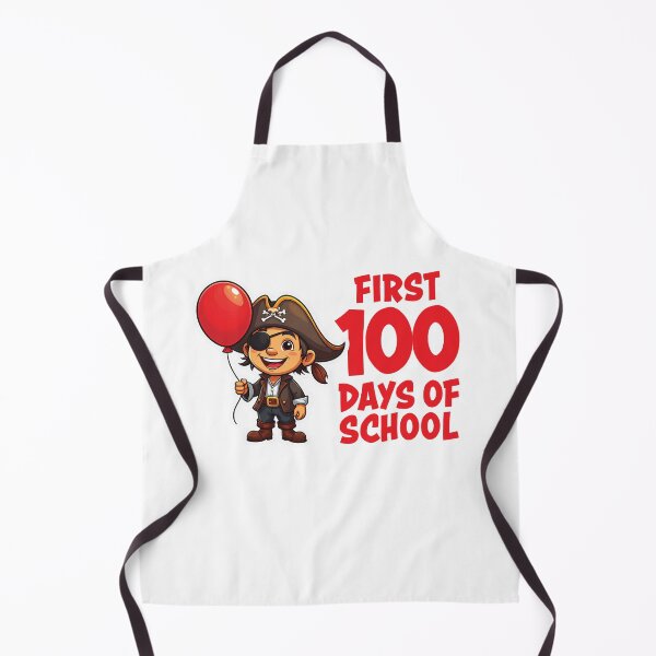 Item preview, Happy 100th Day of School Pirate Mascot – Cartoon Elementary School Spirit designed and sold by FoxWink Inc.