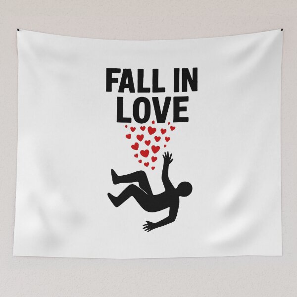 Item preview, Fall in Love Falling Hearts Design designed and sold by Nuvijo.
