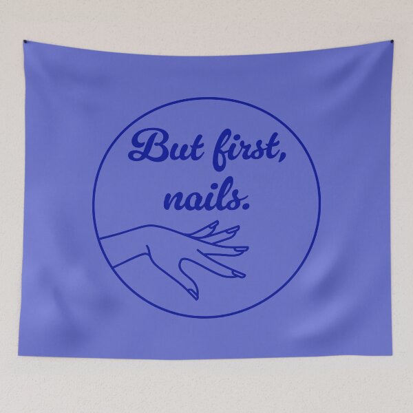 Item preview, But First, Nails - Royal Blue designed and sold by sillyjess.