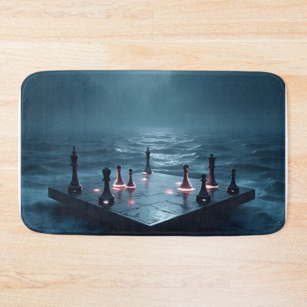 Item preview, Lunar Chessboard on the Ocean Abyss designed and sold by oanaunciuleanu.