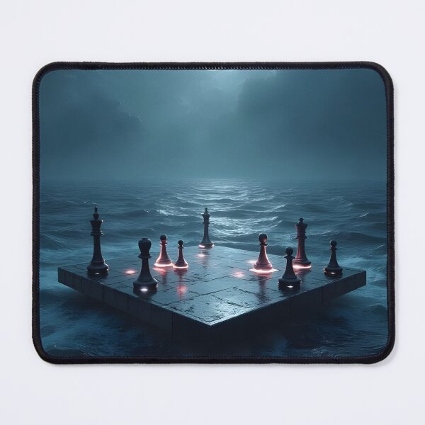 Item preview, Lunar Chessboard on the Ocean Abyss designed and sold by oanaunciuleanu.