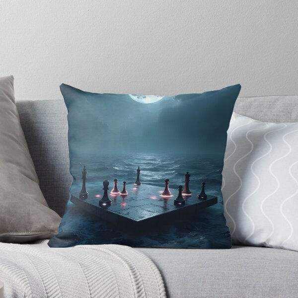 Item preview, Lunar Chessboard on the Ocean Abyss designed and sold by oanaunciuleanu.