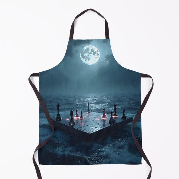 Item preview, Lunar Chessboard on the Ocean Abyss designed and sold by oanaunciuleanu.