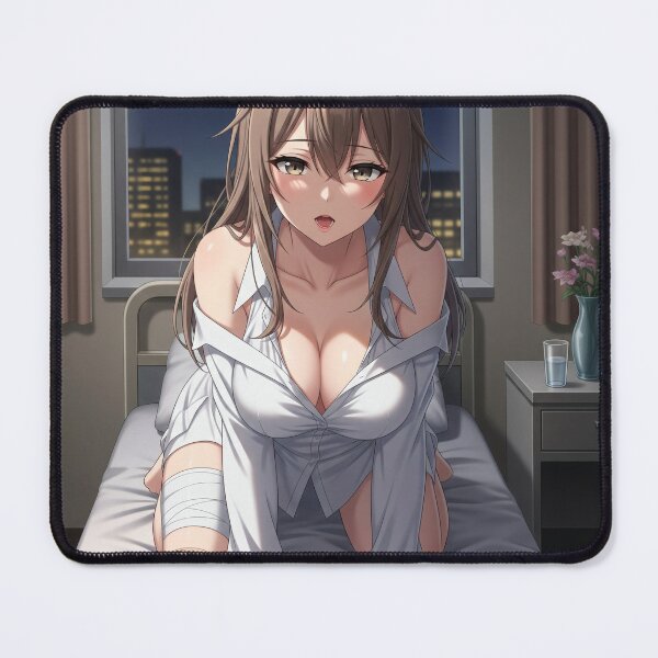 Item preview, A gently wounded nurse rests sensually on the bed designed and sold by GerwantSHOP.