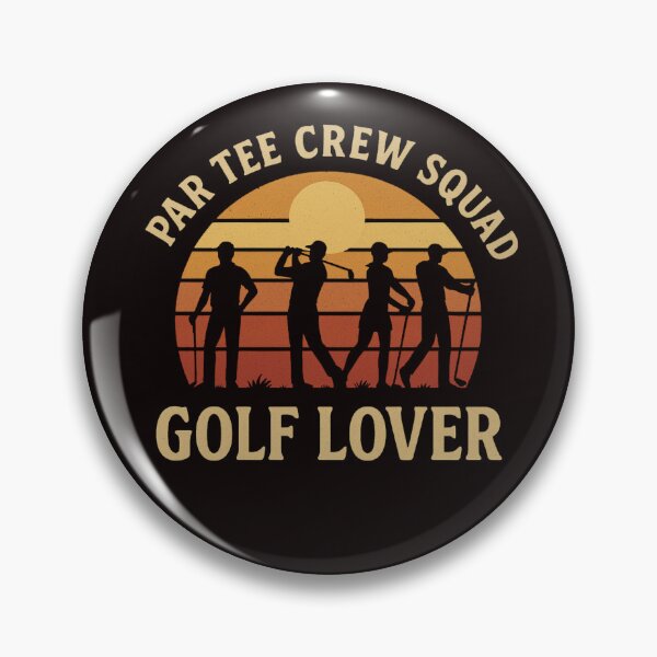 Item preview, Par Tee Crew Squad – Retro Golf Lover Sunset Design designed and sold by FrameFlow.