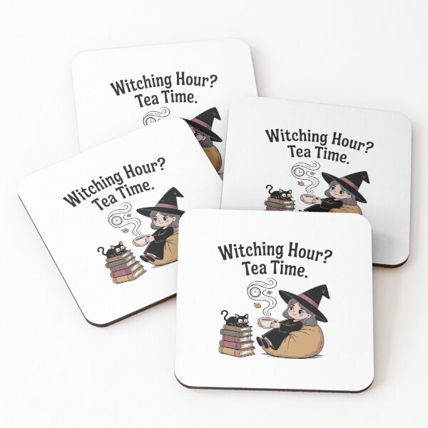 Item preview, Cozy Tea Witch Reading — Autumn Cottage  designed and sold by MagicWander.
