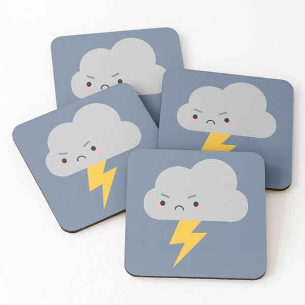Item preview, Kawaii Thunder & Lightning Cloud designed and sold by marcelinesmith.