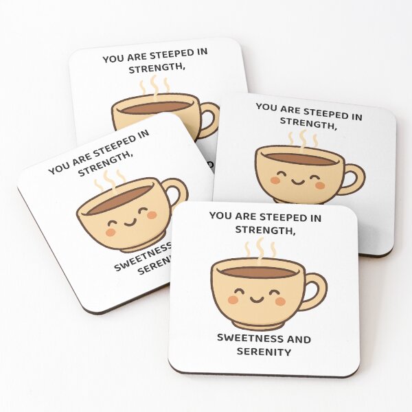 Item preview, Steeped in Strength – Kawaii Power Brew designed and sold by Latitude 1°N.