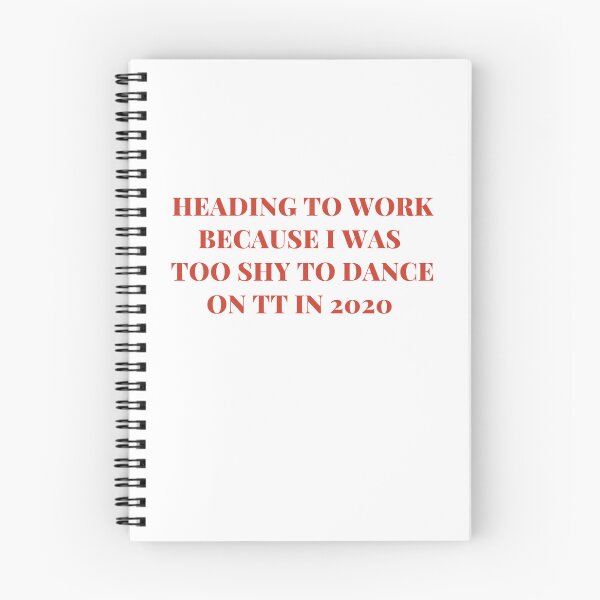 Item preview, Heading to Work Because I Was Too Shy to Dance on TT in 2020 – Funny Retro Quote Design designed and sold by MadSnail-Design.