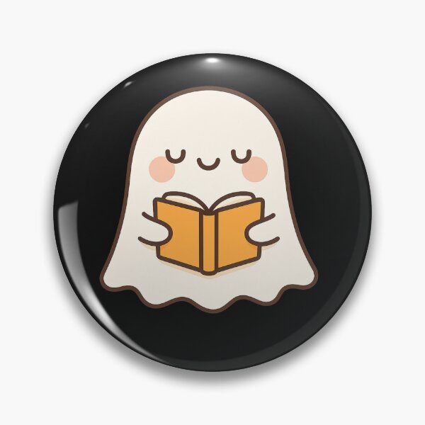 Artikelvorschau, Kawaii Ghost Book Reading Halloween – Süße gruselige Leseästhetik entworfen und verkauft von CreatedbyKandJ.