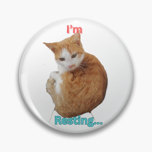 Item preview, I'm Resting - cute ginger cat resting  designed and sold by LadyMiloShop.