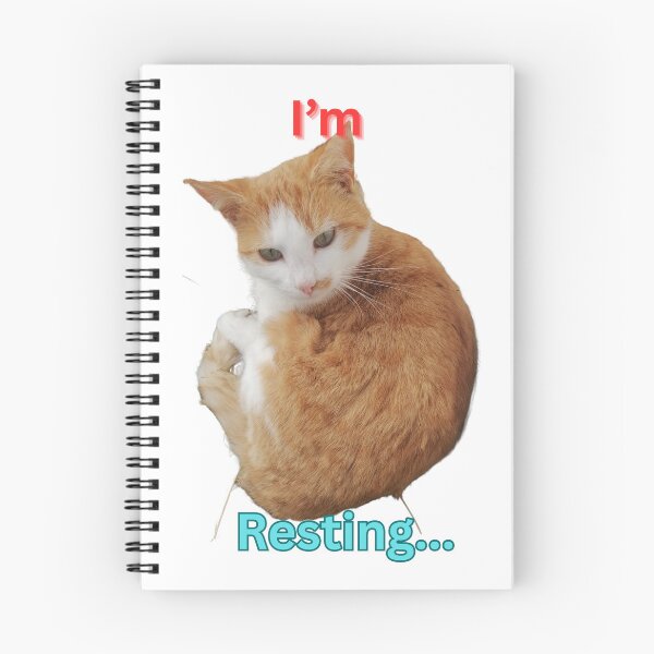 Item preview, I'm Resting - cute ginger cat resting  designed and sold by LadyMiloShop.