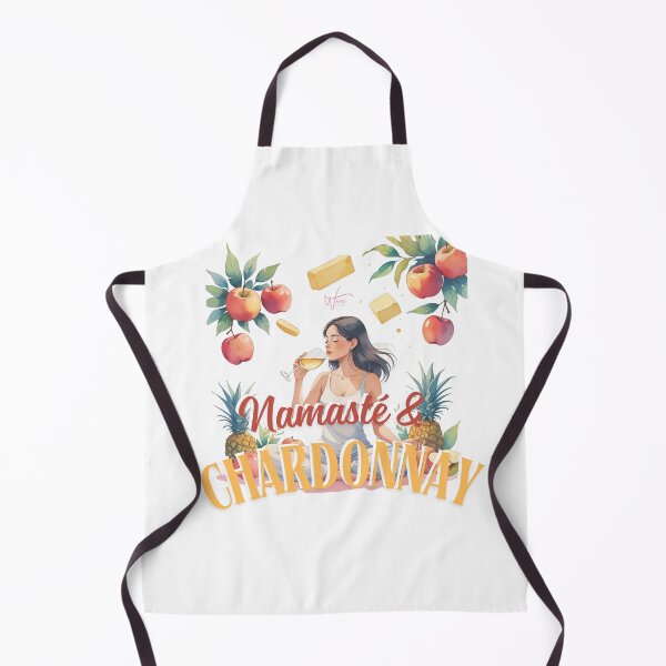 Artikelvorschau, Wine Stuff Tee: Namaste & Chardonnay entworfen und verkauft von WineStyle.
