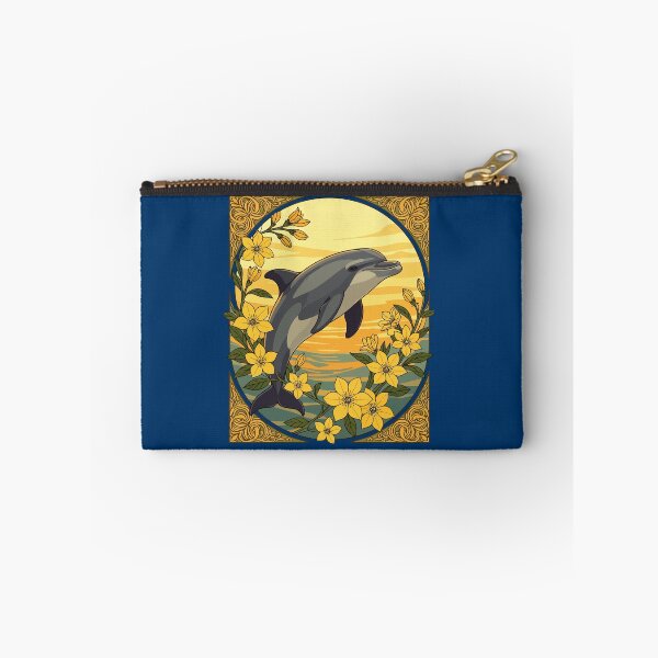 Item preview, Bottlenose dolphin With Yellow Jasmine Flowers designed and sold by taiche.