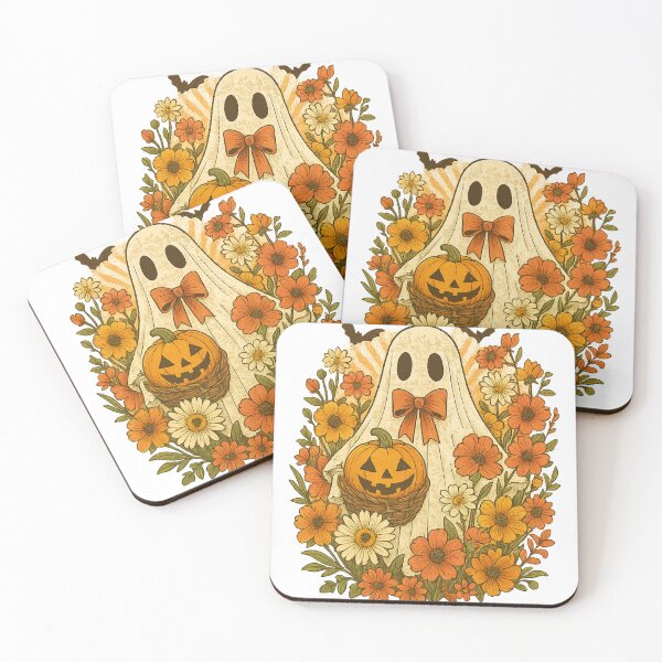 Item preview, Retro floral ghost halloween png｜lace ghost shirts｜halloween retro floral png｜floral halloween png designs｜halloween ghost floral png｜Falls designed and sold by PixelBlooming.
