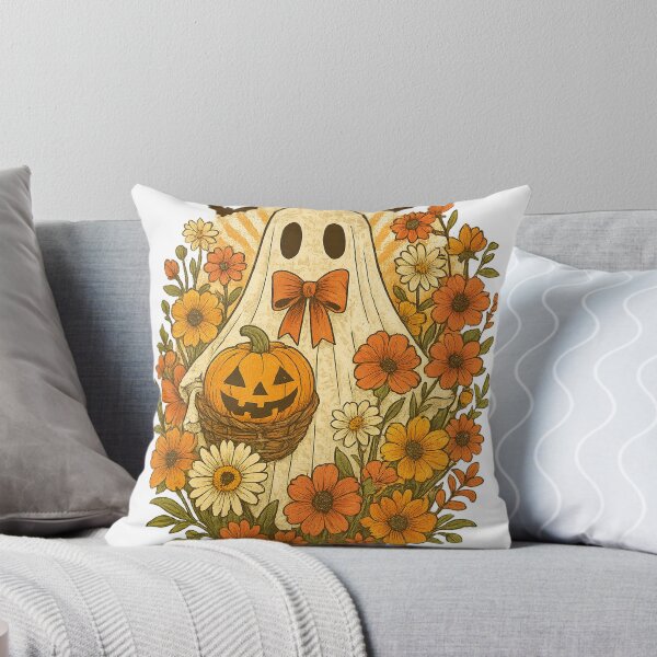 Item preview, Retro floral ghost halloween png｜lace ghost shirts｜halloween retro floral png｜floral halloween png designs｜halloween ghost floral png｜Falls designed and sold by PixelBlooming.