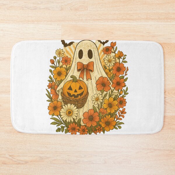 Item preview, Retro floral ghost halloween png｜lace ghost shirts｜halloween retro floral png｜floral halloween png designs｜halloween ghost floral png｜Falls designed and sold by PixelBlooming.