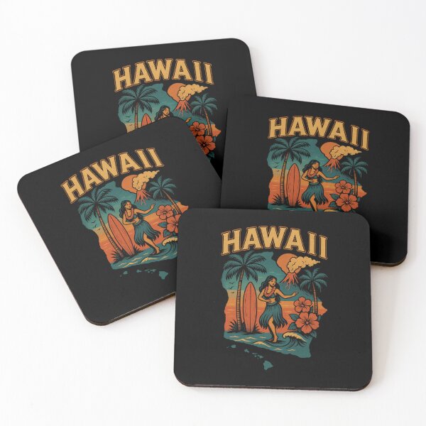 Item preview, Vintage Hawaii Print– Tropical Island Souvenir with Retro Aloha Vibes designed and sold by Thehatinthecat.