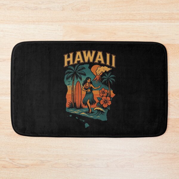 Item preview, Vintage Hawaii Print– Tropical Island Souvenir with Retro Aloha Vibes designed and sold by Thehatinthecat.
