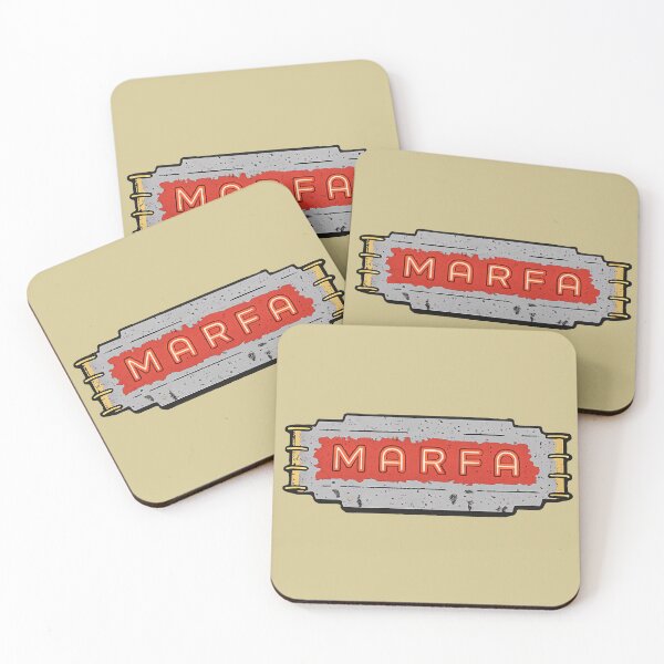 Item preview, Vintage Marfa Sign Illustration – Texas Desert Art designed and sold by ArtSpireWorks.