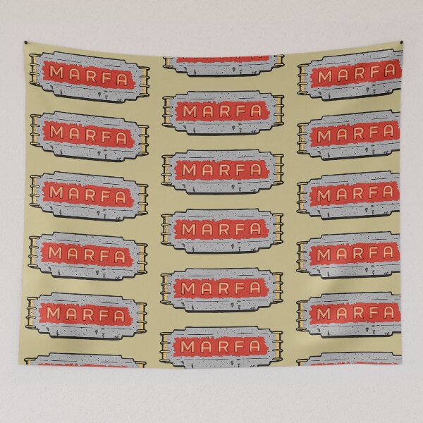 Item preview, Vintage Marfa Sign Illustration – Texas Desert Art designed and sold by ArtSpireWorks.