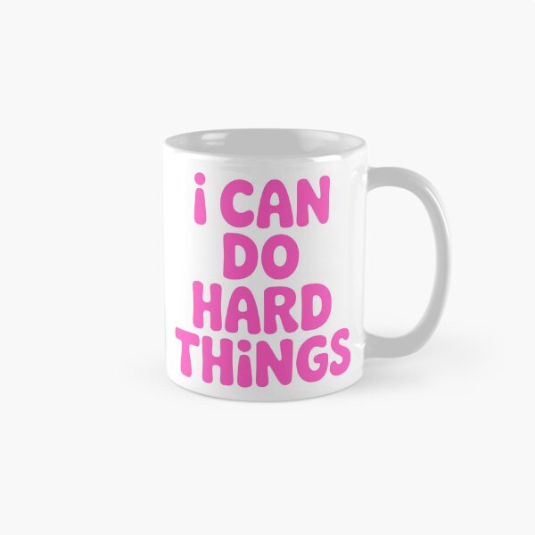 Item preview, I Can Do Hard Things! Pink Girl designed and sold by PMCreative.
