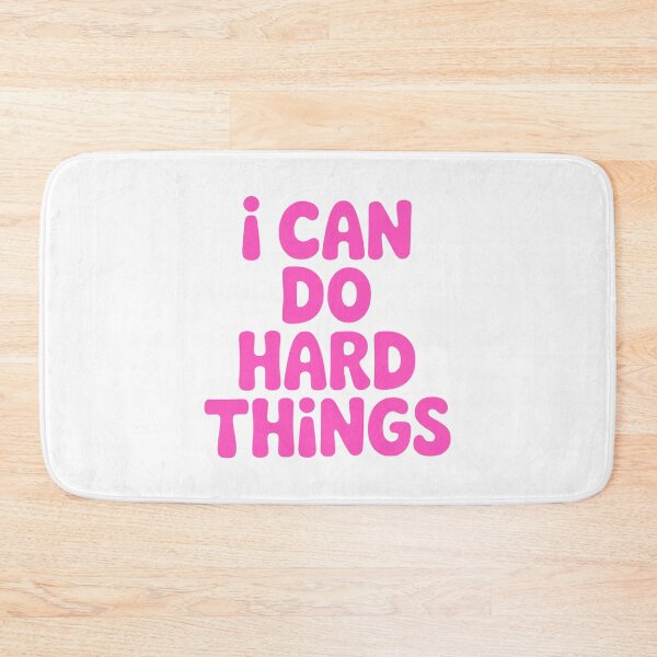 Item preview, I Can Do Hard Things! Pink Girl designed and sold by PMCreative.