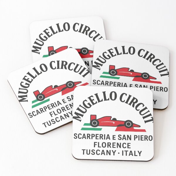 Item preview, Mugello Circuit Red Car with Italian Flag | Florence Tuscany Italy Motorsport F1 Racing Design designed and sold by Tidal Arts.