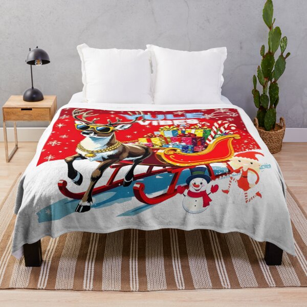 Item preview, YULE VIBES-“Sleigh All Day” Santa’s reindeer just set the sleigh trend designed and sold by PixelInfinite.