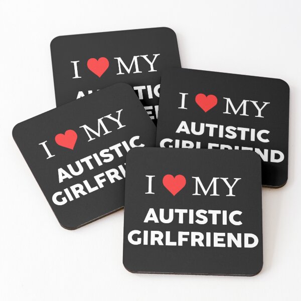 Item preview, I <3 MY AUTISTIC GIRLFRIEND designed and sold by Dark Black Graphics.