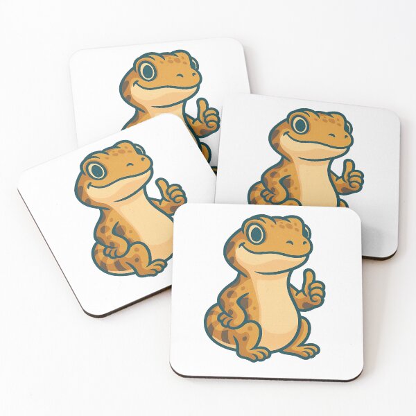 Item preview, Cute Gecko Cartoon – Funny Lizard Thumbs Up Design designed and sold by TypoVibeStudio.