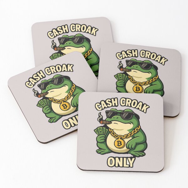 Item preview, Gangsta Frog – Cash Croak Only Meme Design designed and sold by OxiSkor.