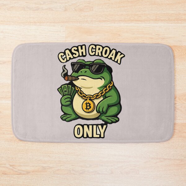 Item preview, Gangsta Frog – Cash Croak Only Meme Design designed and sold by OxiSkor.