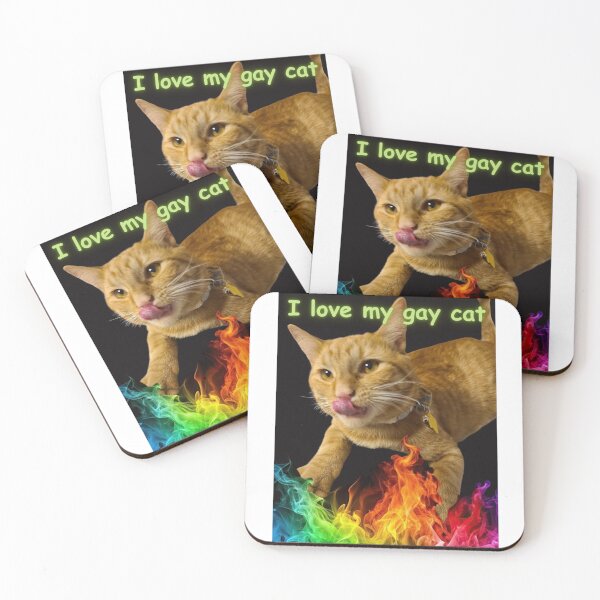 Item preview, I LOVE MY GAY CAT designed and sold by Anglina Creates.