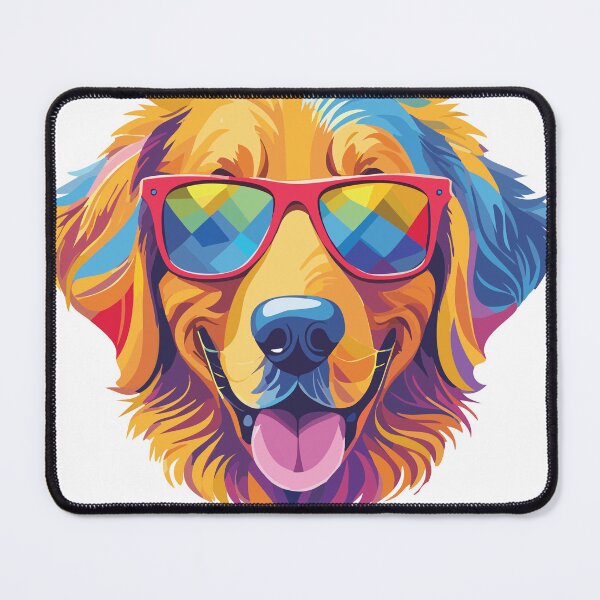 Item preview, Cool Colorful Retriever in Sunglasses – Pop Art Animal Illustration designed and sold by Wild and Still Studio.