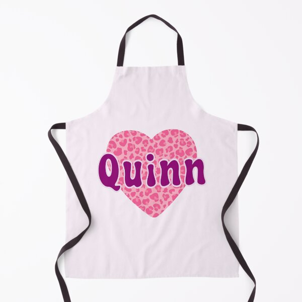 Item preview, Quinn Name Pink Leopard Heart  designed and sold by Jeallan Designs.