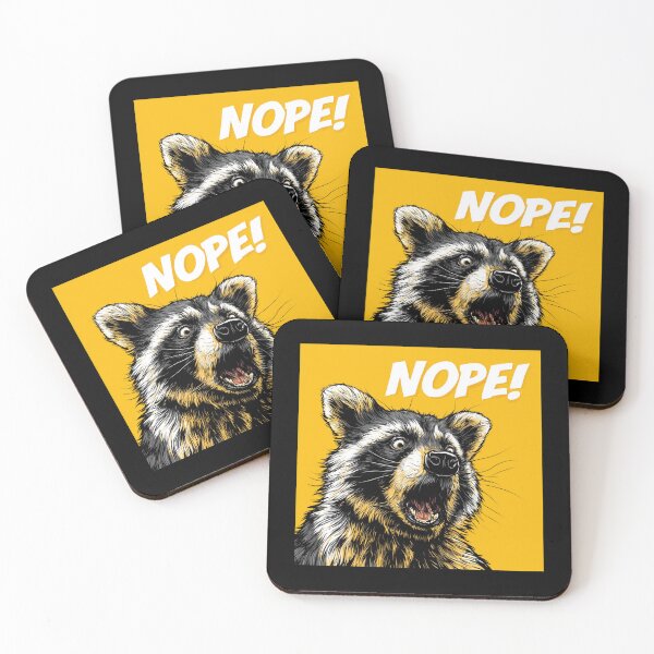 Item preview, Funny Meme - Nope Raccoon designed and sold by hamishby.