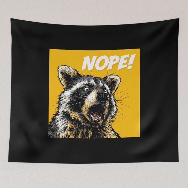 Item preview, Funny Meme - Nope Raccoon designed and sold by hamishby.