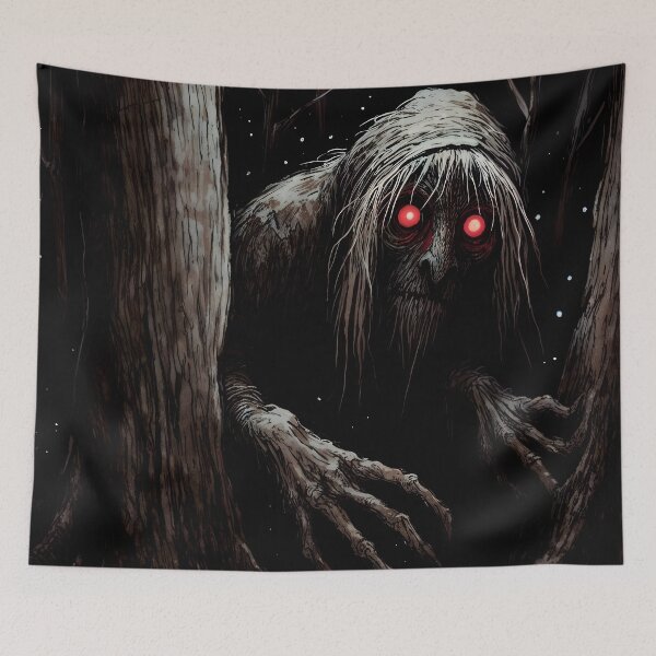 Item preview, a Red Eyed Creature in the Woods designed and sold by jznq.