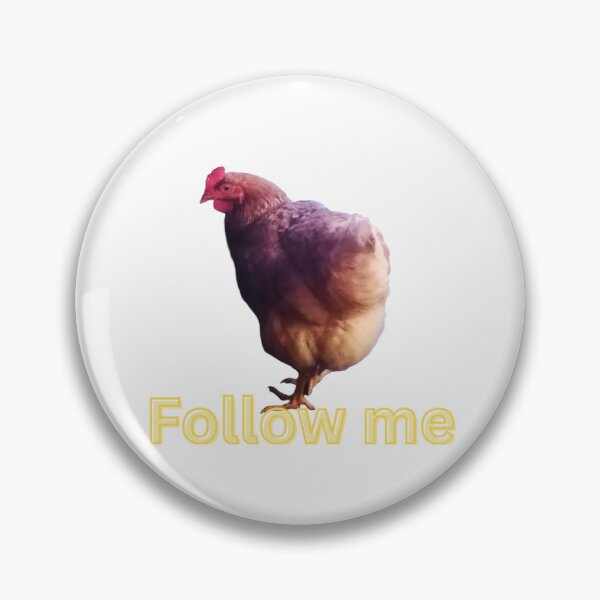 Item preview, Follow Me - cute hen, chicken message designed and sold by LadyMiloShop.